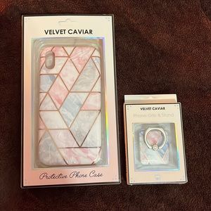 iPhone XR. Velvet Caviar Phone case for iPhone XR with Grip Ring